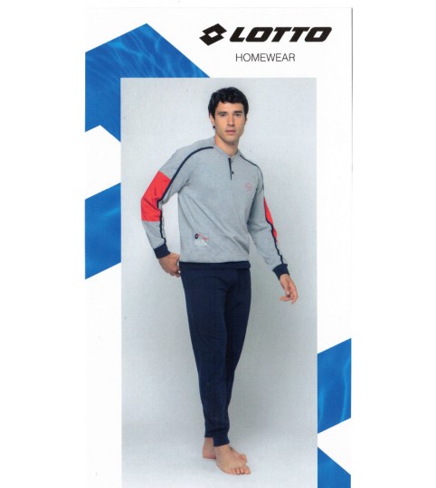 PIGIAMA UOMO LP1180 M/LUNGA COTONE LOTTO