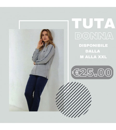 TUTA DONNA GA6018 FULLZIP FELPA GRANCHIO