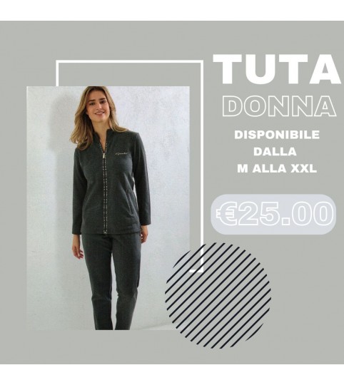 TUTA DONNA GA6019 FULLZIP FELPA GRANCHIO