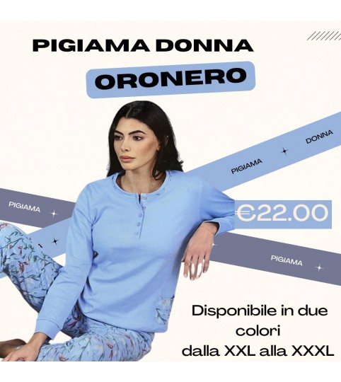 PIGIAMA DONNA OD1160B CALIBRATO INTERLOCK ORO